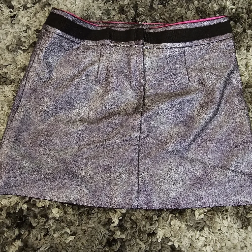 Girls Metallic Purple Juicy Couture Skirt Size 7